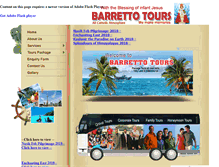 Tablet Screenshot of barrettotours.com